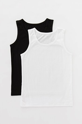 Penti Black and White Boy Clear 2-Piece Undershirt