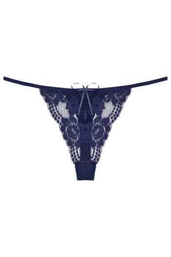 Zena Lace Navy Blue Thong Women's Panties