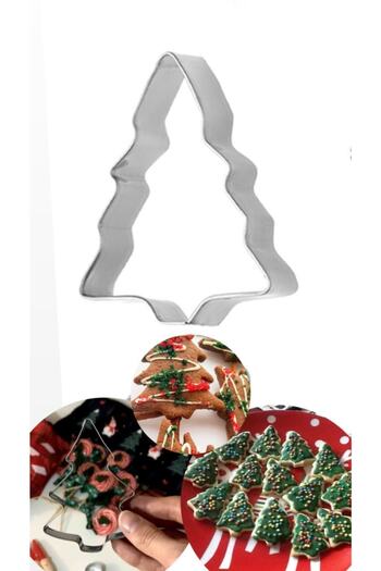 Bayev Metal Christmas Special 3 Piece Cookie Mold Pine Tree Star Heart Merry Christmas