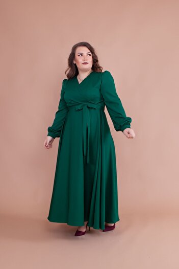 Bidoluelbise Women's Emerald Plus Size Maxi Dress