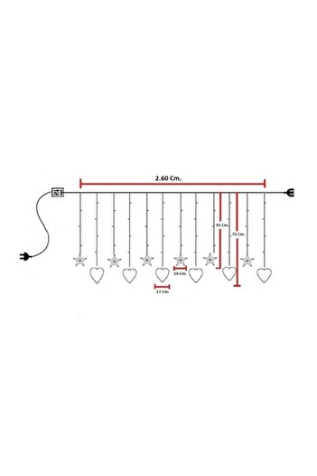 caddeoutlet Peri Led 5 Metre Sarı Pilli Dekoratif Aydınlatma Cdo101