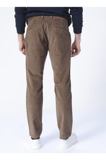 Fabrika Keno Slim Fit Brown Men's Chino Trousers