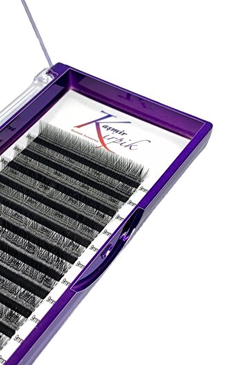KAŞMİR KİRPİK Kaşmir Y Kirpik , Otomatik Demet Oluşturan Kirpik 0.07 Mm C Kıvrım 9 Numara Boy