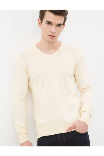 Koton V-Neck Knitwear Sweater Design
