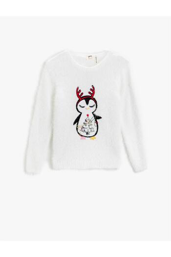 Koton Girl's White Sweater 2KKG97789OT