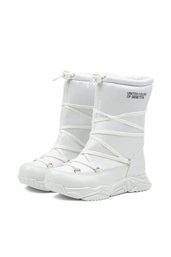 Benetton BN-30392 Kadın Bot Beyaz