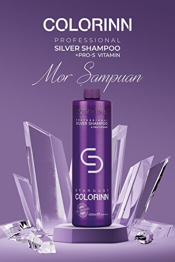 Colorinn Stardust Silver Mor Şampuan 1000 ml