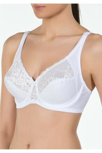 Kom Rosenna Γυναικείο Underwire Half Lace Άνετο λουράκι Gathering σουτιέν