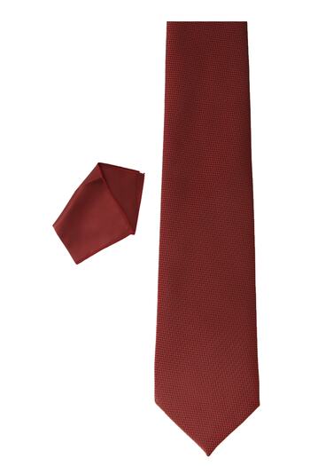 ALTINYILDIZ CLASSICS Men's Burgundy Tie-Tissue Set