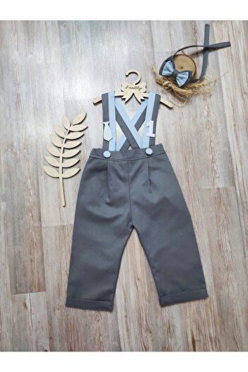 Feriatolye Boss Baby 1 Year Old Baby Boy Salopette Birthday Outfit