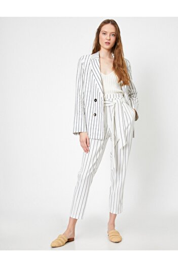 Koton Striped Women's Trousers