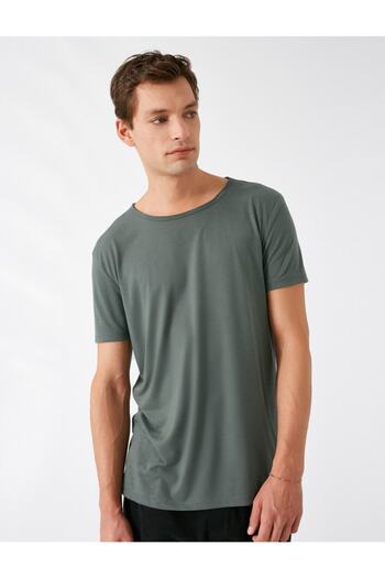 Koton Ανδρικό Πράσινο T-Shirt 1KAM12018LK