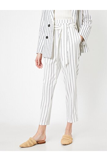 Koton Striped Women's Trousers