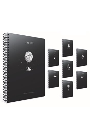 Gıpta Astro Notes A4 100 ورقة غطاء ورقي حلزوني مخطط (5414)