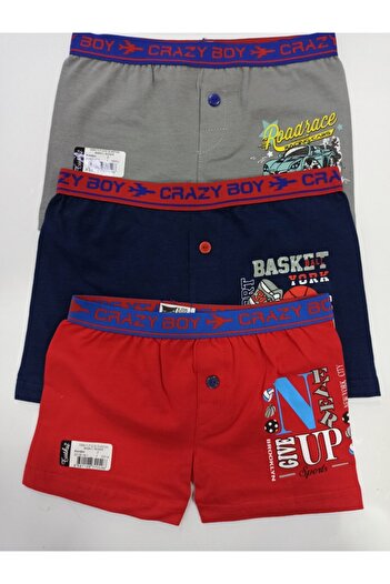 Tutku Children's Cotton Boxers 3 Pieces