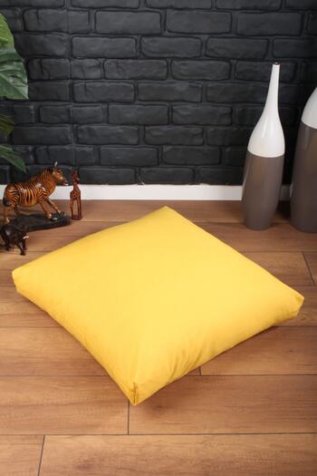 ALTINPAMUK School Kindergarten Floor Cushion - Yellow Zipper and Bead Fiber Filling