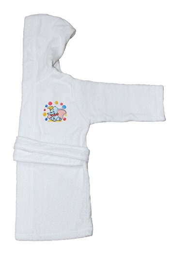 Lucy and Home Baby Bathrobe White