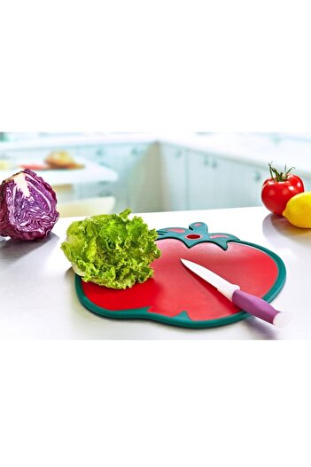 HOBBY LİFE Hobby Life Non-Slip Cutting Board with Tomato Design