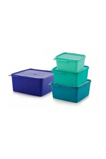 Tupperware Colorful Rectangular Set of 4