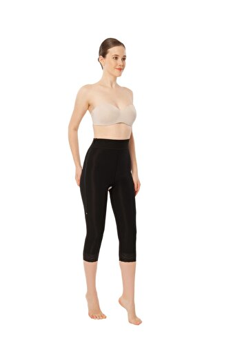 Variteks 223 Zipper Waist - Below Knee Liposuction Corset Black M(2)