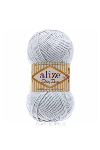 Alize (5 штук) Baby Best 224 Сірі нитки для ручного в'язання Жилет Кардиган Шарф Светр Нитки для в'язання Шкарпетки Дитячі нитки