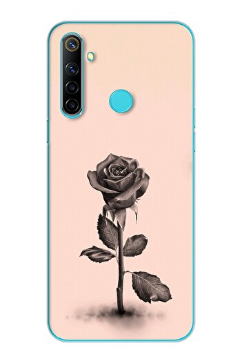Spoyi Rose Design Super Transparent Silicone Oppo Realmi 6I Phone Case