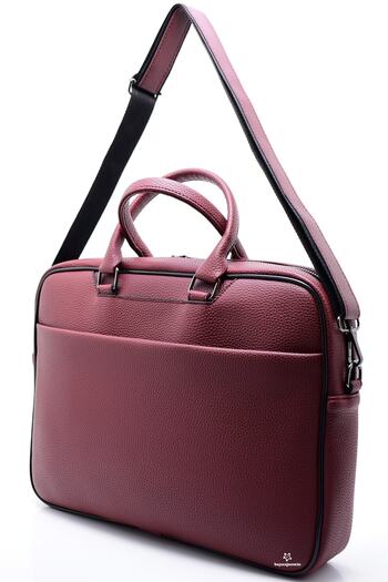 LOS ANGELES POLO CLUB Laptop și servietă unisex Burgundy