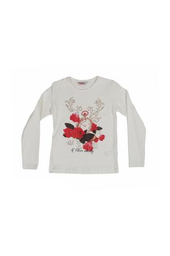 incity Girl's White Sweatshirt
