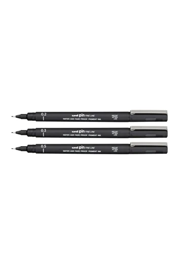 Uni Pin Fine Line 0.2 - 0.3 - 0.5 Set