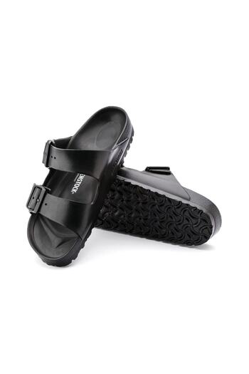 Birkenstock Μαύρες ανδρικές παντόφλες διπλές ρίγες Arizona Eva 0129421