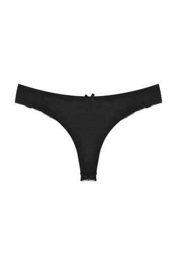 Zena Cotton Lace String Women's Panties - Set of 2
