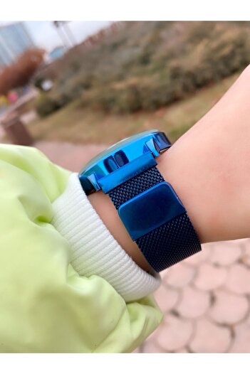 ÇENÇEN Unisex Gold -sevgili Çelik Kasa Renkli Cam Kol Saatleri