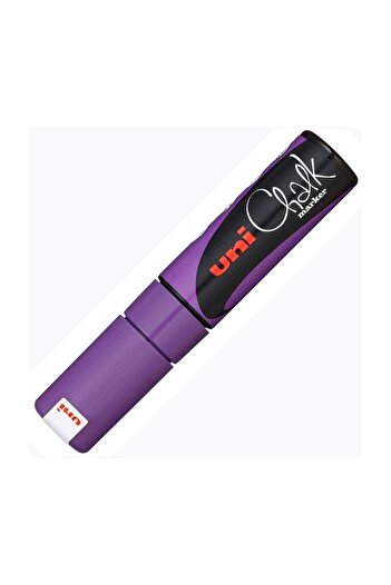 Uni Chalk Marker Wet Wipe Violet 8.0mm
