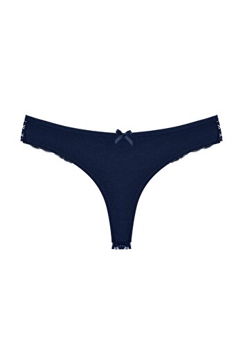 Zena Cotton Lace String Women's Panties - Set of 2