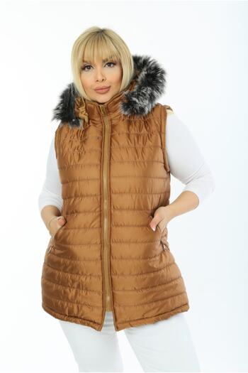 By Alba Collection سترة نسائية قصيرة قابلة للنفخ مقاس كبير