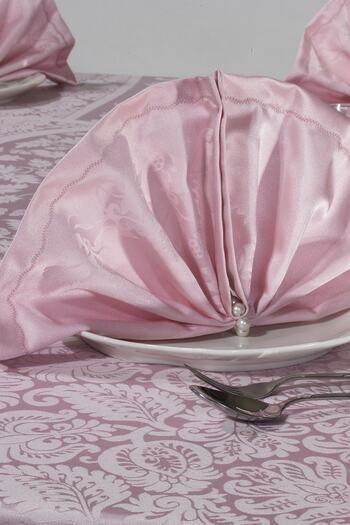 BİRHOME Vip Cotton Tablecloth Set for 12 People (powder)