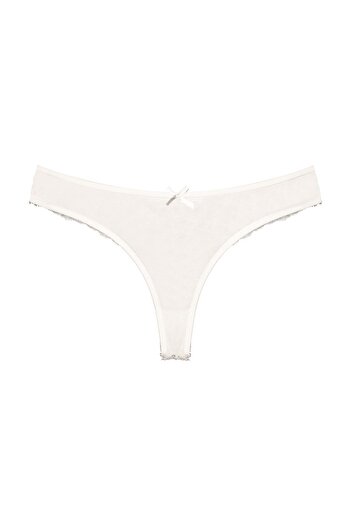 Zena Cotton Lace String Women's Panties - Set of 3
