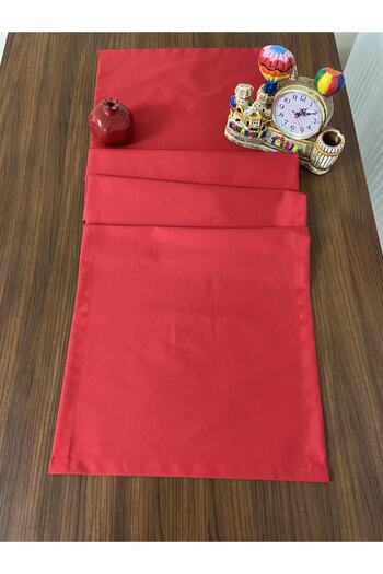 Zeren Home Dertsiz Sıvı Geçirmez Runner Kırmızı 50 X 170