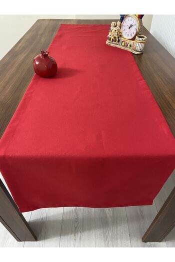 Zeren Home Dertsiz Sıvı Geçirmez Runner Kırmızı 50 X 170