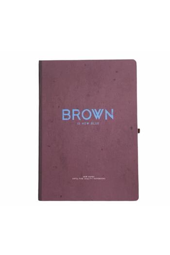 Gıpta New Notes Brown Is New Blue Hardcover Hardcover 120 coli 17x24 Notebook cu rigle