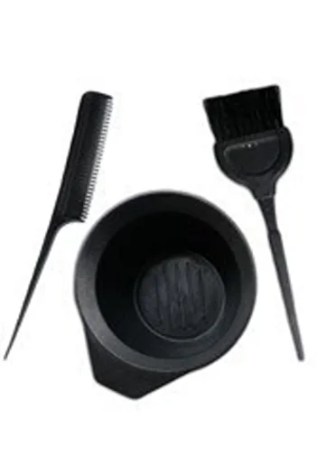 Makeuptime Crepe Comb Hair Coloring Set - Dye Bowl and Brush