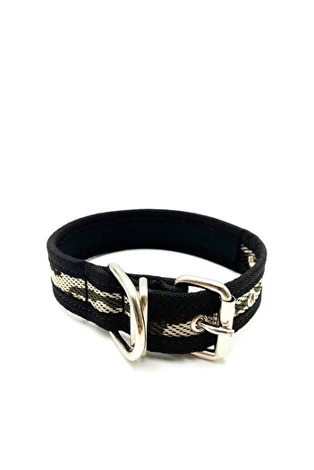 Tasma Market Black-camouflage Medium Breed And Small Breed Dog Collar Column Collar Camouflage Patterned