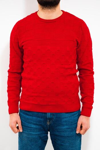 Twin Turtleneck Patterned Sweater