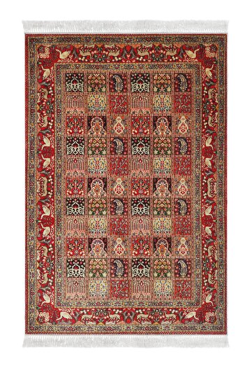 Alanur Home Eko Trend Djt Мийний нековзний підлогу 3-х спальний гарнітур M12295 Persian бордо