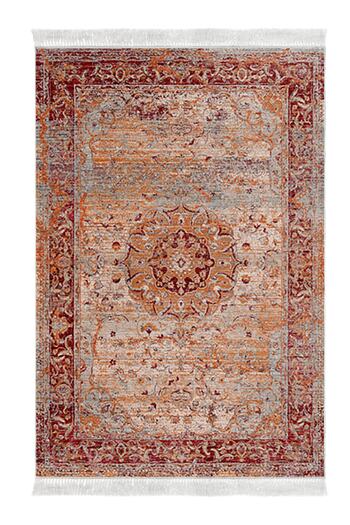 Alanur Home Eco Trend Djt 3-Piece Washable Non-Slip Base Bathroom Mat Set P1356 Vintage Red