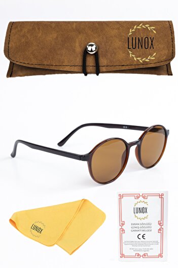 LUNOX Floki Brown Bone Unisex Sunglasses