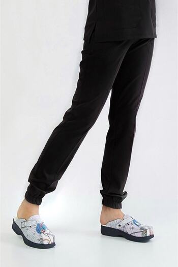Owlet Medikal Black Lycra Elastic Leg Trousers