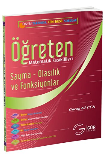 Gür Yayınları Öğreten Matematik Fasikülleri 10. Sınıf Master Matematik Sayma - Olasılık Ve Fonksiyonlar