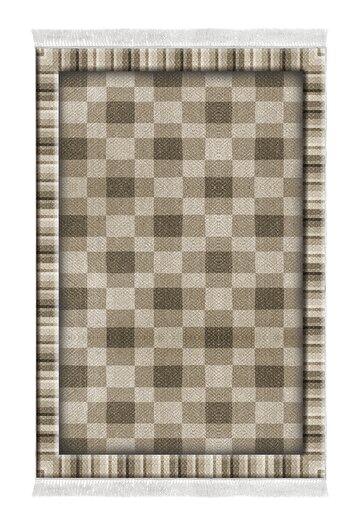 Alanur Home Eko Trend Djt Мийний нековзний підлогу 3-х ліжковий комплект 1913 Modern Coffee