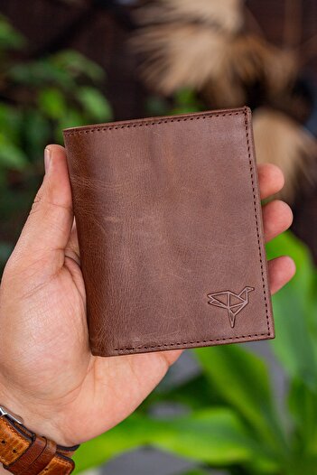 Garbalia Πορτοφόλι για κάρτα Gomez Crazy Leather Brown